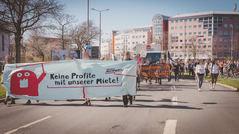 Gegen den #Mietenwahnsinn:  Aktionstag (Jena) im April und Mietparade im Mai